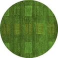 thumbnail image 1 of Ahgly Company Indoor Round Abstract Green Modern Area Rugs, 4' Round, 1 of 4