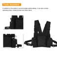 thumbnail image 2 of Black Nylon Chest Bag for Walkie Talkie Storage, Durable Military Bag for Two-Way Radios, Outdoor Sports Kits Accessory Partes Electronicas Octpeak No, 2 of 6