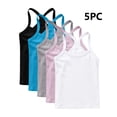 thumbnail image 6 of Crunowin Boys And Girls Summer 5-Pack Tank Tops, Lightweight Cotton Y-Strap Round Neck Casual Kids Vest Size 2T Blue, 6 of 10