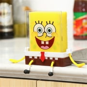 Noyal Cute Cartoon Sponge Holder SpongeBob Kitchen Organizer Storage Drain Rack Holder WITH Sponge AND Acrylic Board