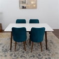 thumbnail image 3 of Dash Mid Century Modern Solid Wood Walnut Dining Room&Kitchen Table Set for 4, 3 of 5