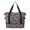 Monster Cartoon Truck Gray Pattern, variant on Monster Cartoon Truck Black Pattern Expandable Travel Tote Bag, Work Shopping Tote with Dry Wet Pockets, Waterproof Dacron Gift Ideas for Holiday Birthday Gifts