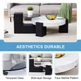 thumbnail image 4 of Modern 2-Decker Detachable Coffee Table, Anti-Collision End Table, Space-Saving Mulitfunctional Accent Table for Small Spaces Living Room Bedroom, 4 of 9