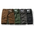 thumbnail image 4 of NOLDARES Men's Cargo Shorts Below Knee Length Relaxed Fit Casual with Pockets(Coffee,38), 4 of 4