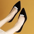 thumbnail image 2 of GOOHOCHY 2 piezas de adornos para zapatos, adornos de imitación para tacones altos de boda., 2 of 7