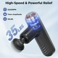 thumbnail image 2 of Mini Massage Gun, Powerful Handheld Muscle Massager for Muscle Relaxation, Deep Tissue Percussion Small Massage Gun Travel Massager with 4 Massage Heads Silent Brushless Motor, Black, 2 of 7
