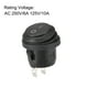 thumbnail image 3 of Interruptores de palanca redondos impermeables Uxcell para barco, coche, marinos ON/OFF AC 250V/6A 125V/10A Negro 2pcs, 3 of 4