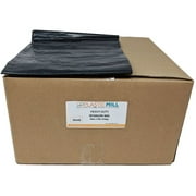 PlasticMill 65 Gallon, Black, 3 Mil, 50x48, 50 Bags/Case, Ultra Heavy Duty, Garbage Bags / Trash Can Liners / Contractor Bags.