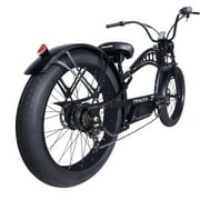 Tracer Chico GT7 26 inch Stretch Cruiser Ebike for Men, 750W Rear Motor, 7 Speed, up to 30 mph, 50 miles, Matte Black