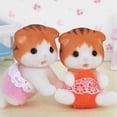 thumbnail image 3 of Calico Critters Maple Cat Twins, Set of 2 Collectible Doll Figures with Pushcart Accessory, 3 of 4