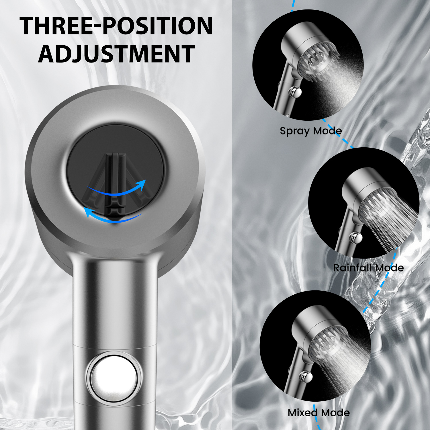 Feelso Filtered Shower Head with Handheld, 4 Spray Modes photo 2