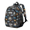 thumbnail image 2 of Game Controller Black Pattern Backpack for School, Cute School Bag with Adjustable Shoulder Straps and Padded Back, 15"x11.42"x5.5", 2 of 5