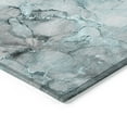 thumbnail image 4 of Addison Rugs Chantille Indoor/Outdoor Transitional Watercolors Teal Washable Rectangle Rug, 9' x 12', 4 of 6