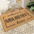 thumbnail image 4 of For Grandparents Retirement Home Welcome Mat 40×60cm Big Warm Blankets And Rug for Living Room Throw Woven Blanket Extra Long Throw Blankets Area Rugs for Bedroom Living Room Rug for Kids Room Initial, 4 of 4
