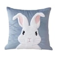 thumbnail image 2 of Fwttom Easter Decorations Simples Series Easter Pillow Cover Cute Rabbits Printed Sofa Cushion Cover Holiday Decoration, 2 of 6