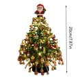 thumbnail image 3 of Aoznliie DIY Christmas Tree Kit, Santa Topper Beaded Tabletop Xmas Tree with Lights, 8x6 Inch Handmade Craft Decor for Shelf Desk, Green, 3 of 7
