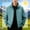 Light Blue, variant on WIZUTIZ Mens Jacket Lightweight Windbreaker with Stand Collar Breathable Workwear Casual Outerwear Blocking Shirt for Men