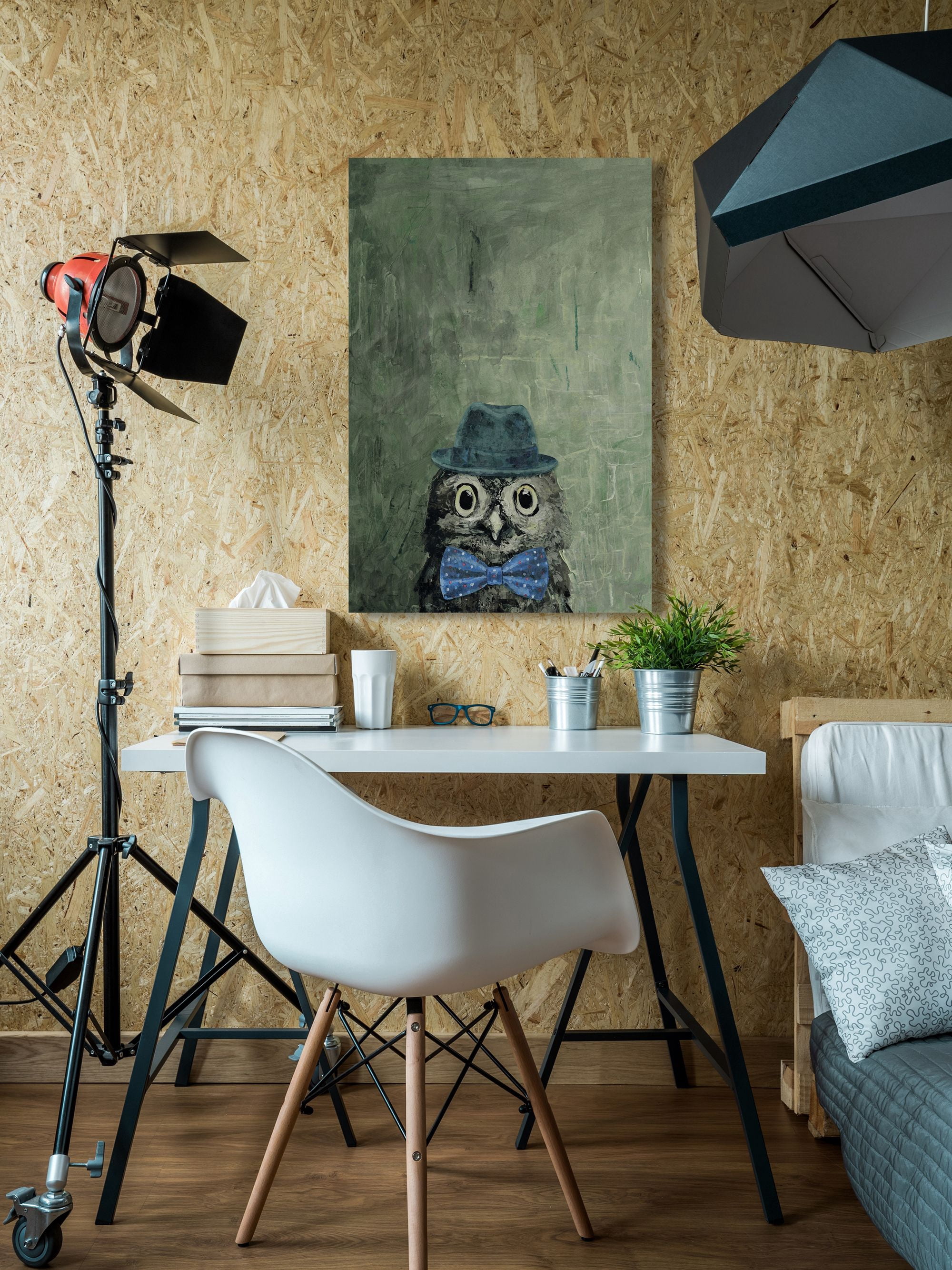 Marmont Hill Mister Owly Canvas Wall Art