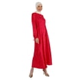 thumbnail image 2 of Fuchsia - Crew neck - Unlined - Modest Dress - Refka, 2 of 5