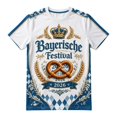 thumbnail image 3 of Telankuip Men's Traditional Bavarian Oktoberfest T Shirt Vintage Printed Classic Crew Neck Short Sleeve Graphic Tees Plus Size Loose Comfort Casual Summer Tops for Festival 1âWhite XL, 3 of 4