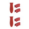 thumbnail image 3 of Advancent 3 piezas de fundas de mango de olla de silicona para envolver la cubierta de calor rojo Rojo 2piezas Advancent CBP457881, 3 of 6
