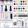 Morovan Acrylic Nail Kit Glitter Acrylic Powders Monomer Liquid Set