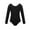 Black, variant on Lenpel Girls' Leotards Long Sleeve Solid Color Basic Ballet Dance Outfits Soft Gymnastics Bodysuit for 5-18 Years