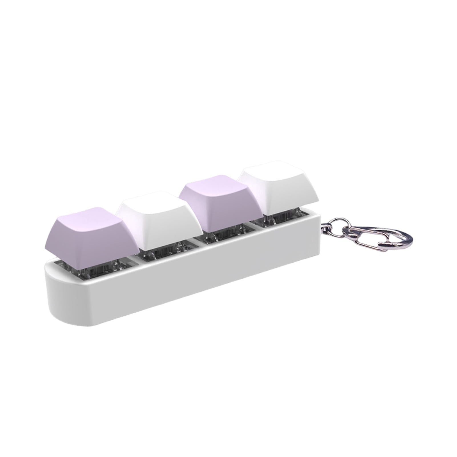 Porte-clés clavier RGB à 4 boutons, jouet Fidget avec lumières pour soulager le Stress, décompression, apaisant  7