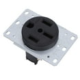 thumbnail image 2 of Recessed Power Outlet, Steel Panel Grounded Flush Mount Outlet 3 Pole 4 Wire 50A  for Home Appliances, 2 of 7