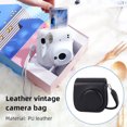 thumbnail image 5 of Bolsas de cámara instantánea Cuero de PU para Fujifilm Instax Mini 12/11/9/8 (Negro), 5 of 5