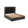 thumbnail image 4 of Allure Modern Style Queen Bed Made with Wood in Black/Gold, 4 of 8