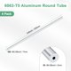 thumbnail image 3 of Tubo redondo de aluminio 6063 de 250 mm en paquete de 4, tubería de aluminio sin costura de 2 mm ID 7 mm OD para manualidades DIY [0.08x0.28x9.8IN], 3 of 7