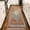 Geometric Tribal, variant on Boho Tribal 2x4.3 Washable Rug Runners for Hallways Non Slip, Kitchen Bathroom Entryway Carpet Runner, Bohemian Faux Wool Low-Pile Throw Doormat for Laundry Entrance (Rust/Dull Teal,2x4.3ft)