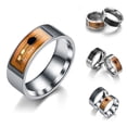 thumbnail image 2 of relayinert Smart Accessories Waterproof Intelligent Rings NFC Multifunctional Magic Wearable Finger Digital LED Ring, 2 of 9