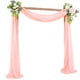 thumbnail image 4 of Cortinas de Arco de Boda Blancas Cortina de Fondo Transparente para Decoración de Techo de Fiesta de Ceremonia de Boda ANGGREK Otros, 4 of 8