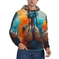 thumbnail image 2 of Lsque Surreal Body Art Pattern Casual Men's Hoodie,Hooded Sweatshirt with Kangaroo Pocket,Pullover Hoodie-3X-Large, 2 of 7
