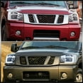thumbnail image 4 of AJP Distributors Pair LED DRL Tube Bar Driving Head Lights Lamps Assembly Left+Right Chrome Compatible/Replacement For Nissan Armada Titan 2004 2005 2006 2007 2008 2009 2010 2011 2012 2013 2014 2015, 4 of 10