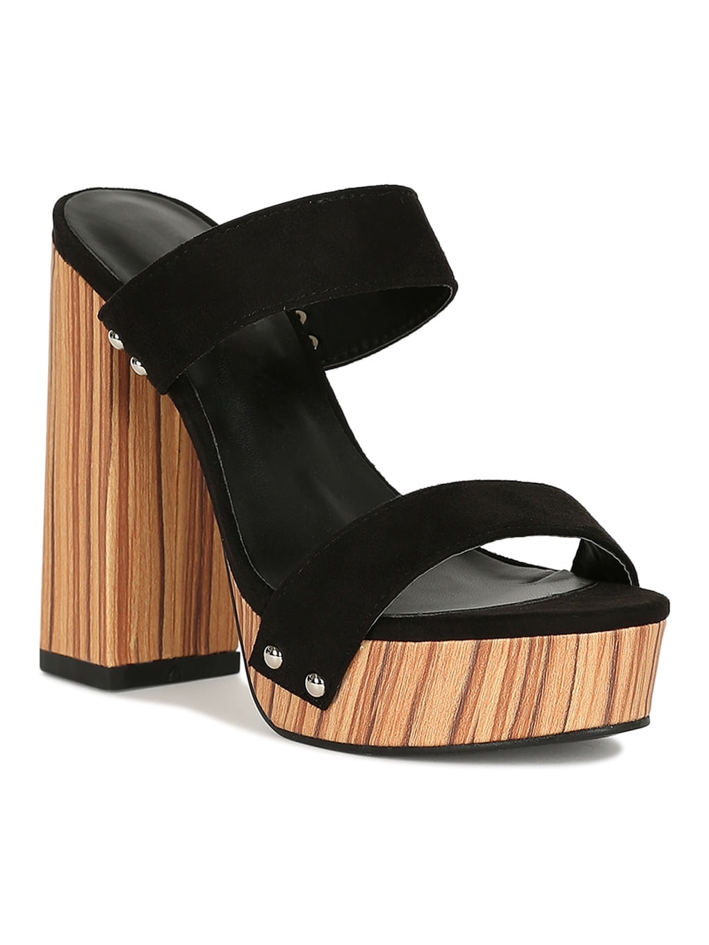 open toe slide heel