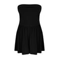 thumbnail image 4 of ZJXFGS Womens Date Night Rompers Dressy Rompers for Women Strapless Jumpsuits for Women Black Rompers for Women 2025 Black L, 4 of 6
