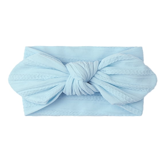 KVPLBQFD Baby Girl Bow Headbands Newborn Floral Embroidery Hairband Trendy Knotted Headwrap for Toddler Hair Accessories Infant Shower Gifts