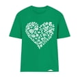 thumbnail image 4 of Fengactive Womens Crewneck Short Sleeved Heart Graphic Shirts Summer T-Shirts Casual Cute Loose Fit Tee, 4 of 4