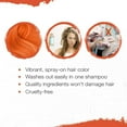 thumbnail image 5 of Punky Temporary Hair Color Spray, Tiger Orange, Non-Sticky, Non-Damaging Hair Dye Instant Vivid Hair Color, 3.5 oz, 2-Pack, 5 of 5