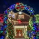 thumbnail image 4 of Juego de 2 luces solares navideñas de cadena, 200 LED, 72,2 pies, impermeables para exteriores, 8 modos de luces solares para jardín, patio, fiesta, árbol, decoraciones navideñas (cuatro, 4 of 5