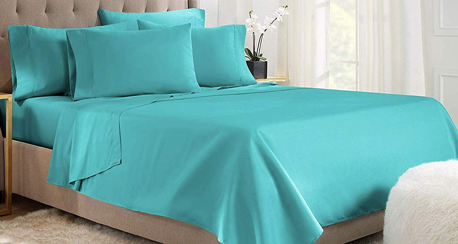 Mezzati Bed Sheets Set Soft and Comfortable Brushed Microfiber Striped Bedding 
