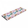 thumbnail image 1 of Butterfly Bench Pad, Floral Arrangement with Vibrant Colored Butterflies with Design Elements, HR Foam Cushion with Decorative Fabric Cover, 45" x 15" x 2", Multicolor, by Ambesonne, 1 of 3