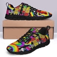 thumbnail image 4 of Hate Has No Home Here Lgbt Running Shoes Sneakers Mesh Black Size 13, 4 of 5