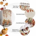 thumbnail image 5 of Shower Curtain 54"W x 78"L Autumn Leaves Thanksgiving Pumpkins Sunflowers Fabric Shower Curtains Set with Hooks Water Repellent Bathroom Curtains Machine Washable Bathroom Accessories, 5 of 6