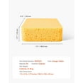 thumbnail image 2 of 6-Pack Extra Large Cleaning Sponges - Thick Absorbent Foam Sponges for Kitchen, Bathroom & Household Cleaning - Heavy Duty Scrub Sponges for Dishes, Countertops & Surfaces, 2 of 11