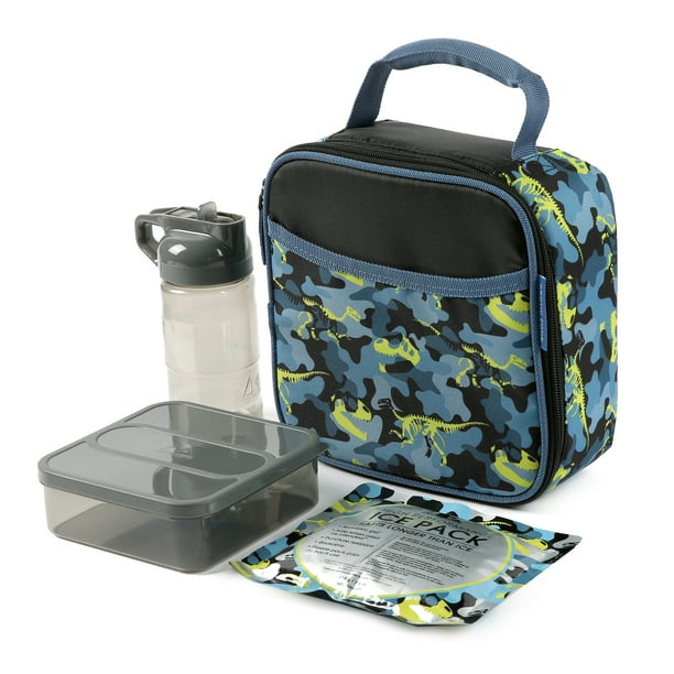 Arctic Zone Reusable Lunch Box Combo Kit with Accessories, Happy Face 