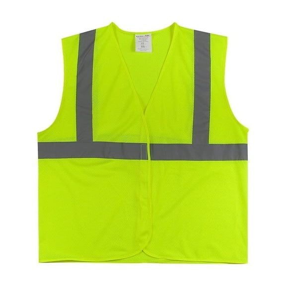 Pip ANSI Class 2 Hook & Loop 2XL Hi-Viz Lime Ylw Safety Vest, EA (PID302MVGLY2X)